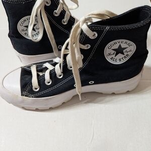 Converse Black and White High-Top Sneakers